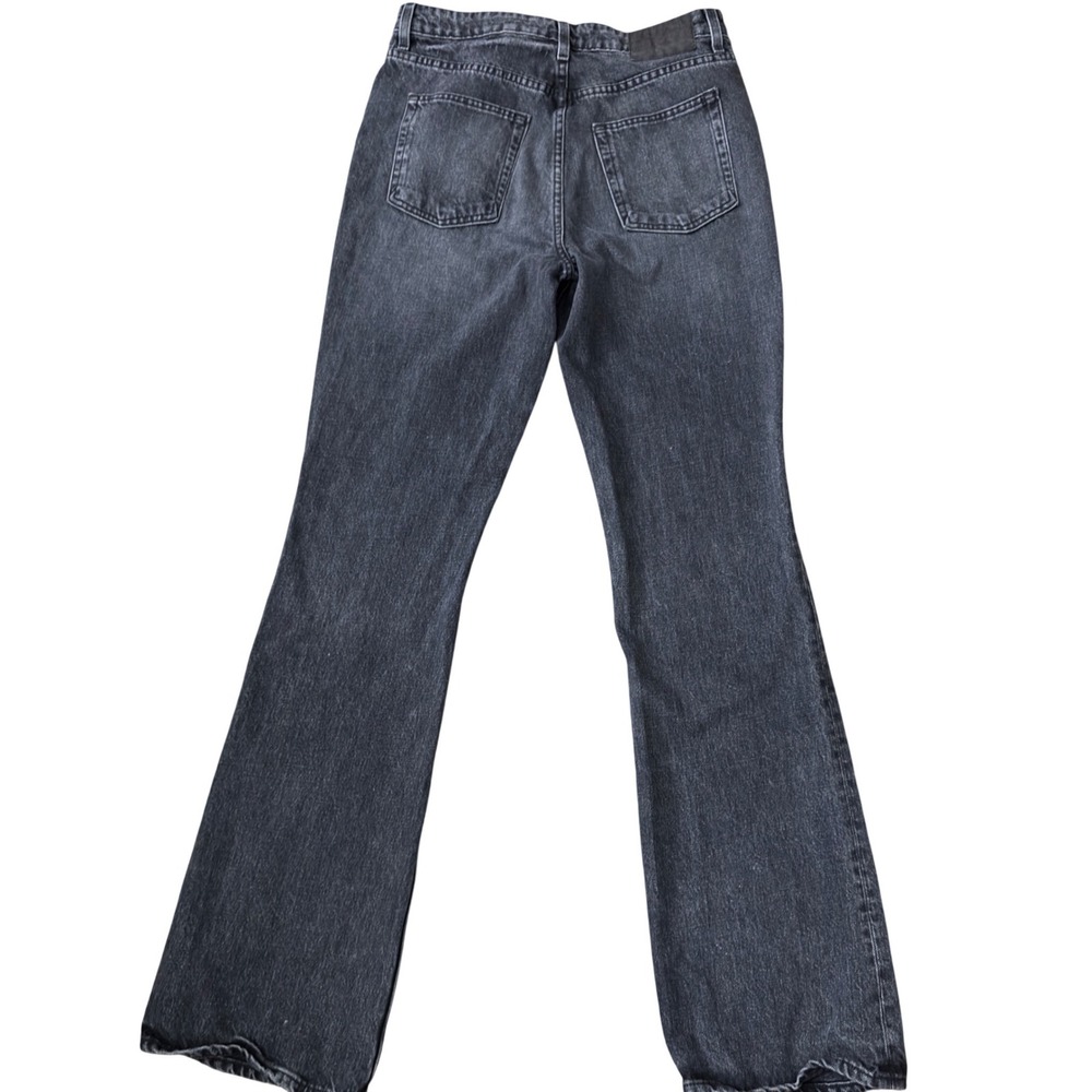 GRLFRND‎ Womens High Rise Flare Jeans Faded Black Denim Made in LA Size 28 AA30 - Picture 2 of 7
